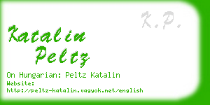 katalin peltz business card
